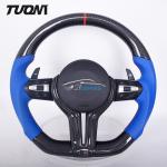 Ergonomic BMW Carbon Fiber Steering Wheel Flat Bottom Easy Installation