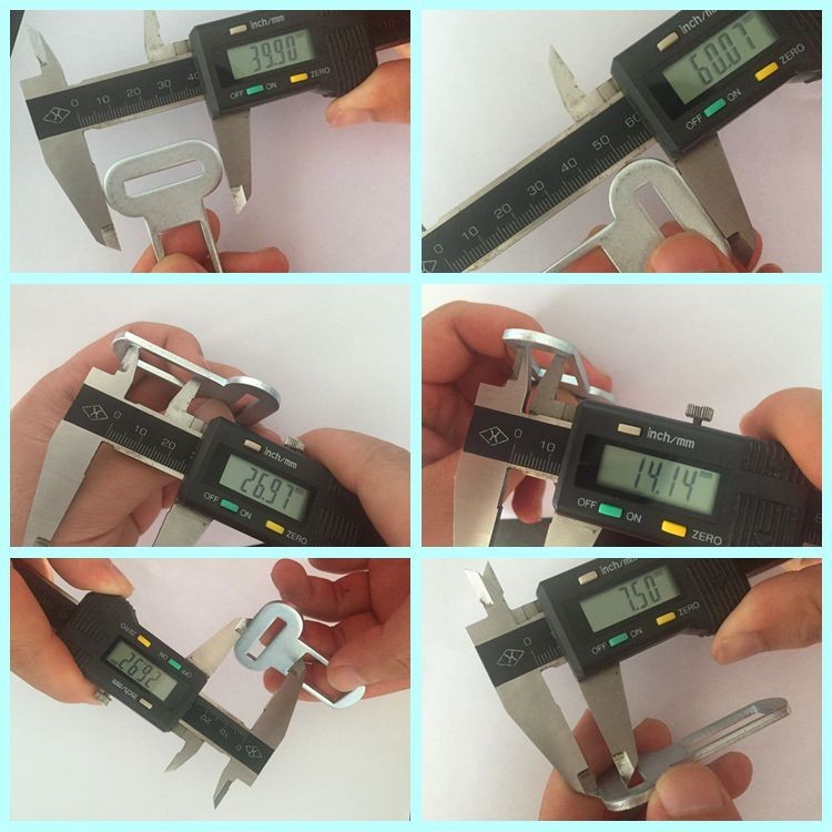 Safety Metal Car Spring Seat Belt Buckle Car Vehicle Seat Belt Harness Car Clip Belt Buckles