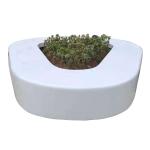 Large Irregular Fiberglass Planter Troughs For Commercial Plazas