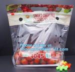 Fruit Packing Bags For Grapes Banana Vegetables Stand Up Plastic Food Bags,
