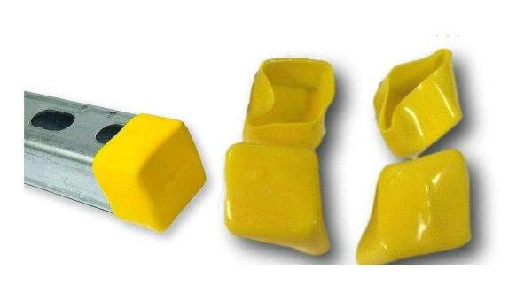 Buy cheap Wholesale 41x41 41x21 Yellow Rubber Strut Channel over End Cap from wholesalers
