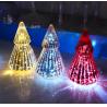 Buy cheap Handblown LED Holiday Glass Candle Holders Christmas Tree Pattern from wholesalers