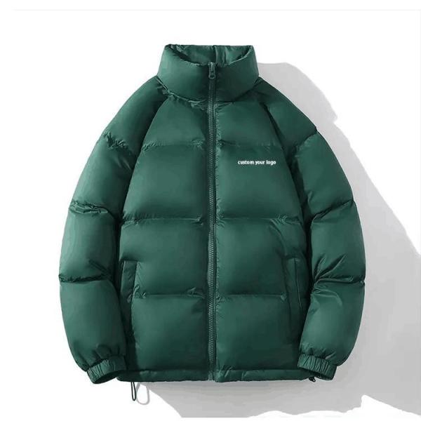Buy cheap OEM Custom Embroidered Warm Thicken Bubble Mens The Winter Down Coats High Quality Quilted Padded Down Puffer Jacket for Men from wholesalers