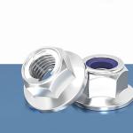 Corrosion Resistant Stainless Steel Jam Nuts M14 Hexagon Flange Nuts Customized
