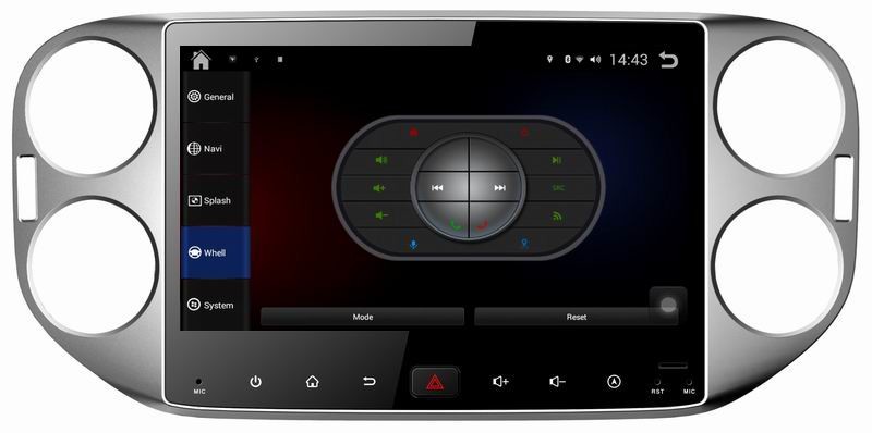 Ouchuangbo car big screen android 4.4 head unit dvd for Volkswagen Tiguan 2015 with gps navi stereo 3g wifi
