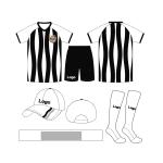 Moisture Wicking Custom Football Uniforms Breathable Fabrics Black And White