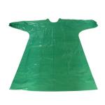 78G Medical Isolation Green Disposable PE Surgical Gown With Elastic Cuffs