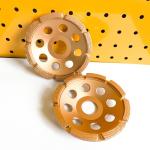 High Level 4.5inch Laser Welded 115mm Single Row Diamond Cup Wheel For Concrete