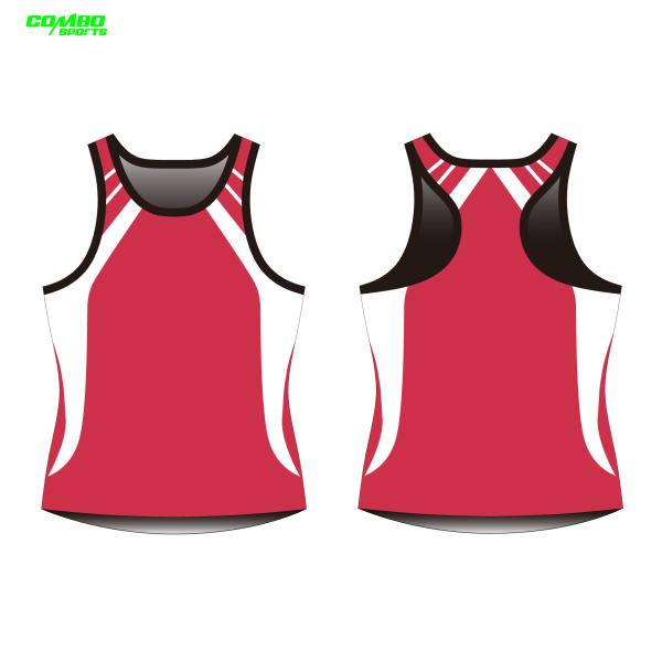 Buy cheap Womens Activewear OEM / ODM Custom Racing Singlets Digital Print Sleeveless from wholesalers