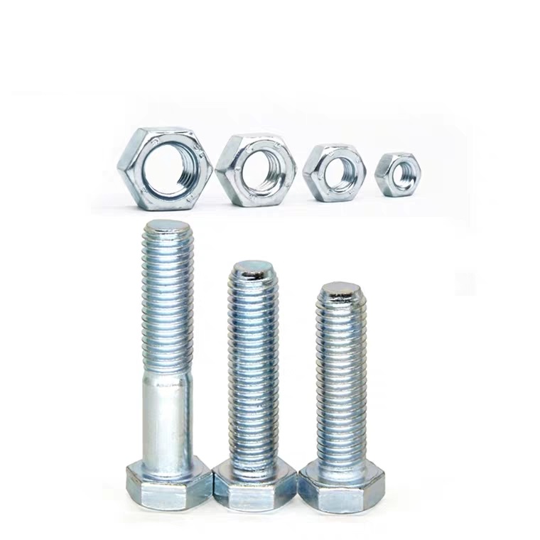 ISO9001 Certified M2-M100 DIN931 DIN933 Hex Head Bolts And Nuts with and Certification