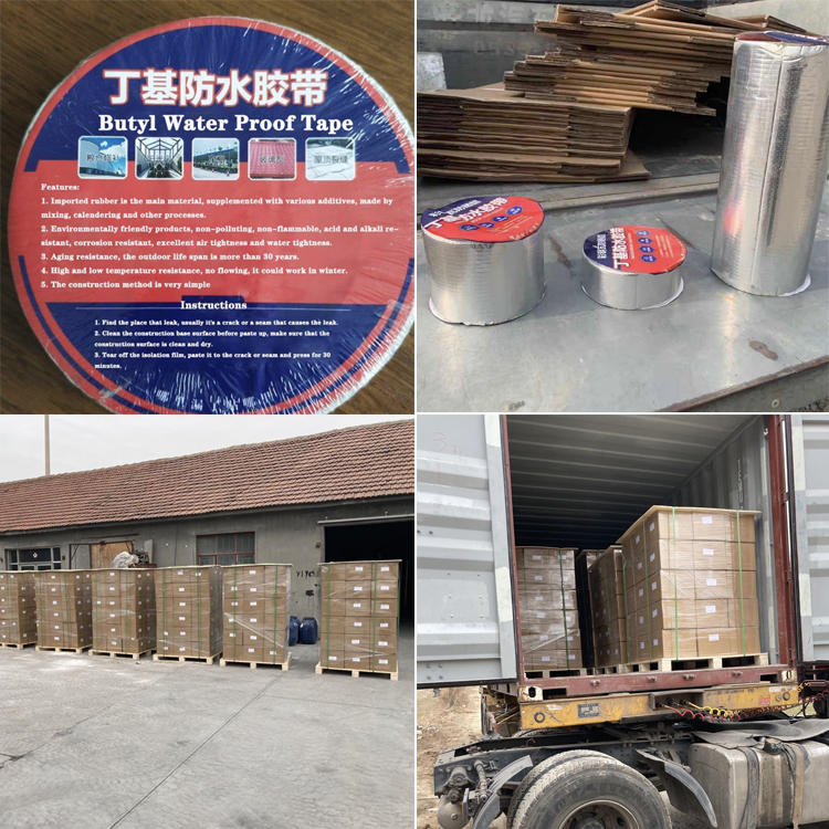Bitumen Aluminum Foil Self Adhesive Tape For Traditional Waterproof Membrane Band