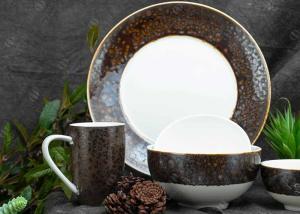 Wholesale SGS Restaurant 16pcs Copper Color Dinnerware Set For 4 from china suppliers