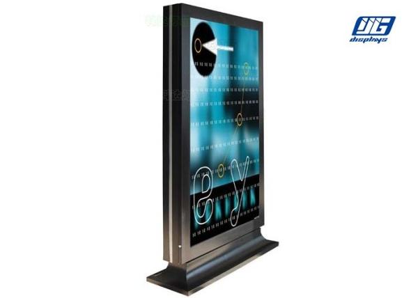 Buy cheap LED Illumination Floor Standing Sign Holders Rectangle Shape High Lighting Outdoor from wholesalers