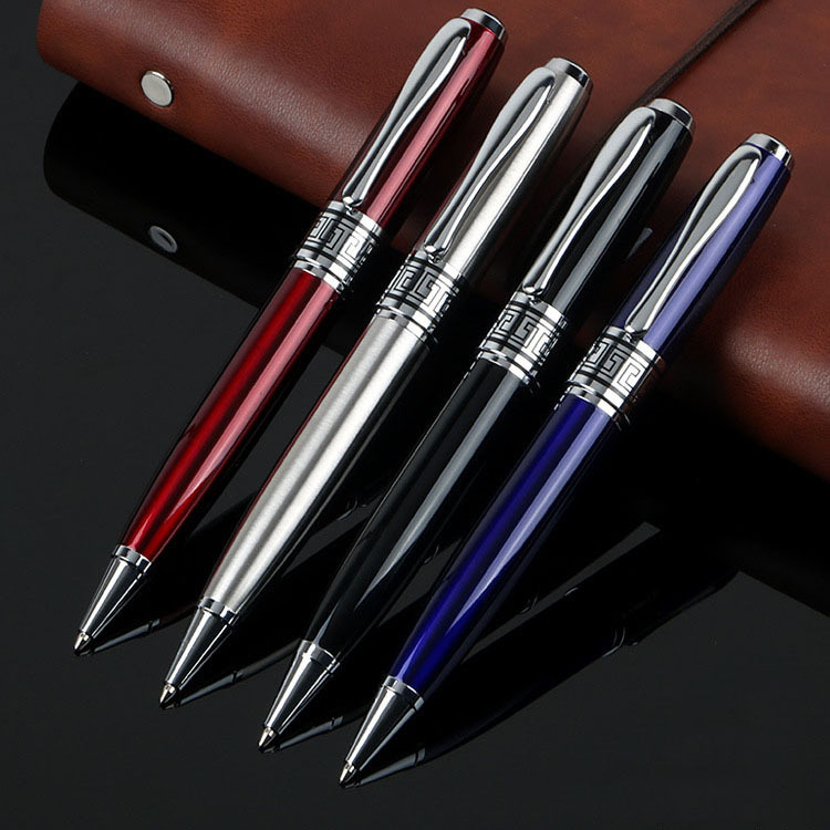 Big Fat Black Metal Roller Pen Ballpoint Pen With Logo For Business Signature 35 g