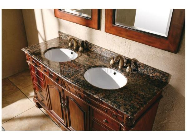 Buy cheap Ogee Edge Granite Bathroom Countertops , Baltic Brown Granite Countertops from wholesalers