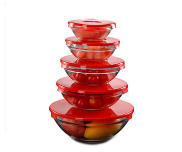 Buy cheap cheap good quality clear glass bowl with lid in stock from wholesalers