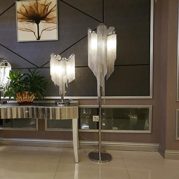 Modern Floor Lamp For Living Room Bedroom Tassel Aluminum Stream Floor Lamp(WH