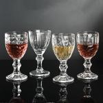 Vintage Cocktail Red Wine Glass Cups Christmas Wine Goblets Glassware 350ml