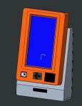 LCD Portrait Display Wall Mounted Touch Screen Kiosk Metal Rugged Steel Case