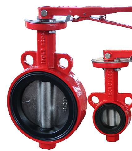 Buy cheap Industrial Wafer Type Butterfly Valve With Lever Operator DN40 - DN1200 from wholesalers