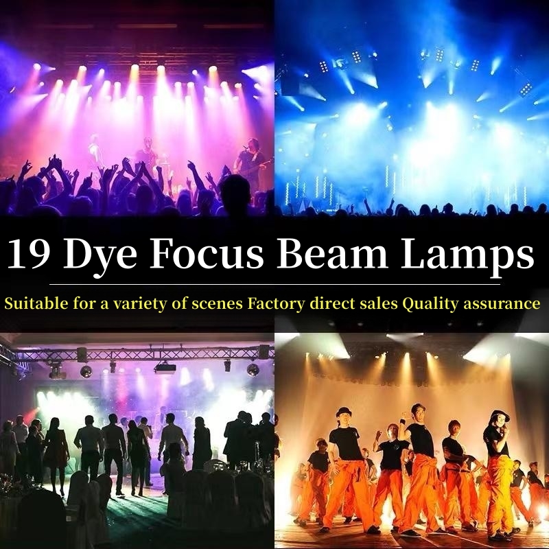 230W 7R Beam Moving Head Light Wash 19x15 RGBW Plastic Aluminum Alloy LED Light Source