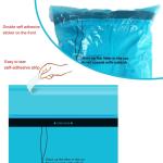 0.015mm Thickness Plastic Vehicle Trash Bag With Self Adhesive Sticker