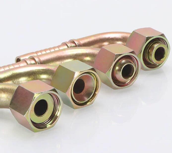 20491 90 Degree Elow Metric Female 24 Degree Cone O-Ring L. T. High Quality Carbon Steel Hydraulic Hose Fittings