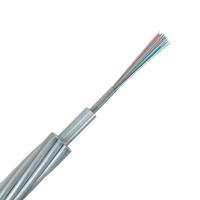Buy cheap Single Mode G652d OPGW Fiber Optic Cable Aerial Optical Ground Wire 24 Core product