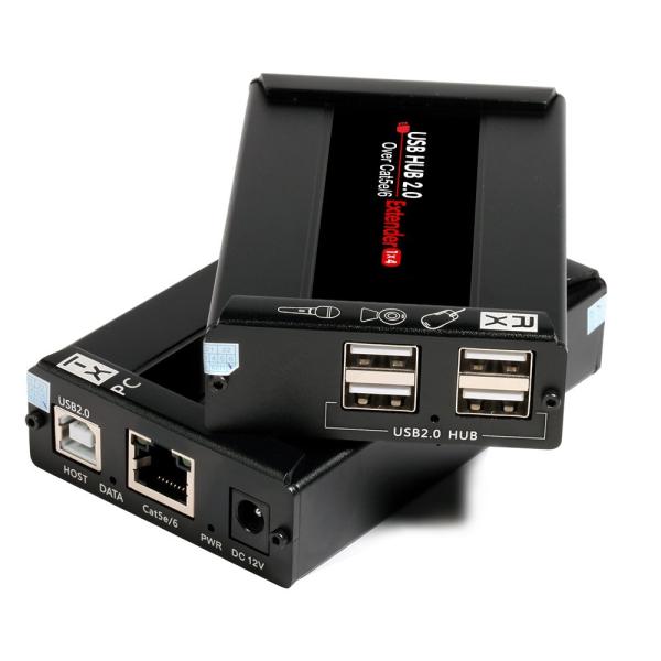 Buy cheap 2 port USB 2.0 extender over Cat5/Cat6 cable from wholesalers