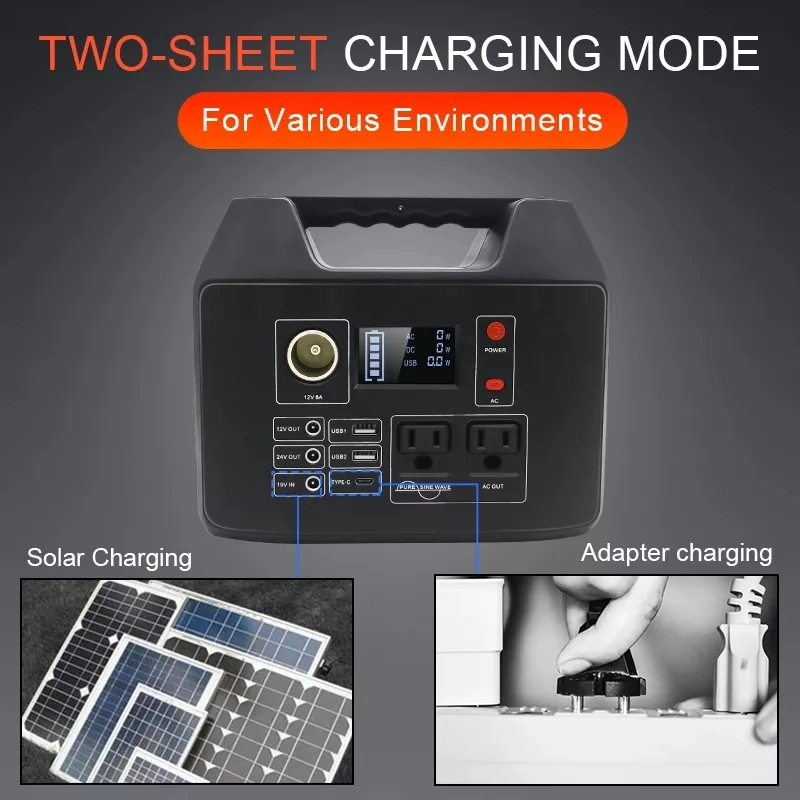 300W AC/DC/USB/Solar Generator Electrical System Home Appliance Outdoor Camping Shooting Portable Power Station