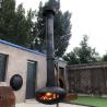 Buy cheap customization Hotel Suspended Wood Burners Charcoal Hanging Black Fireplace 80cm from wholesalers