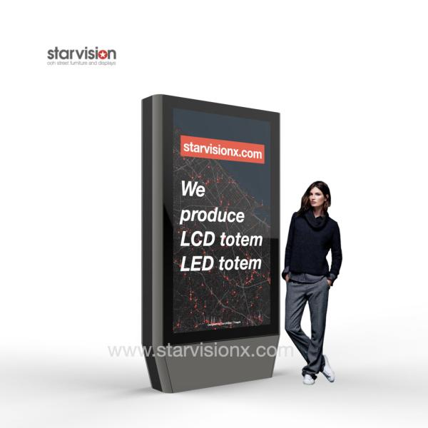Buy cheap 3000nits Sunlight Readable Digital Signage 65 - 86 Inch Outdoor Digital Totem For Bus Stop from wholesalers