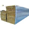 Buy cheap Rock Wool Metal Sandwich Panels Fire Resistant With Smooth Edges from wholesalers