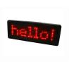 Buy cheap Scrolling LED Name/Message/Advertising/Programmable Tag Card Badge Red color B729TR from wholesalers