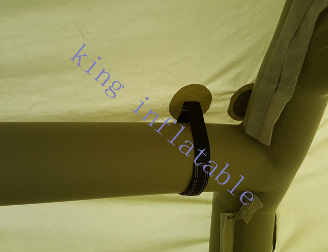 Green PVC Tarpaulin Military Inflatable Event Tent CE Certification 40m X 10m X 6m