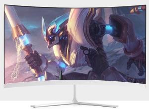 China Curved Widescreen Computer Monitor , FHD Wide 32 Inch Frameless LED Monitor on sale