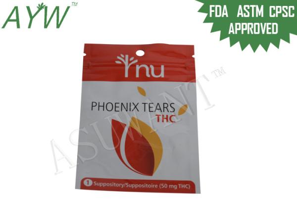 Buy cheap 50mg THC Suppository Smell Proof Zipper Bags Tightest Seal With Double Track Zipper from wholesalers
