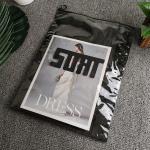 Custom Frosted Texture PVC Plastic Zipper Bag for T-Shirt Shoes Clothing
