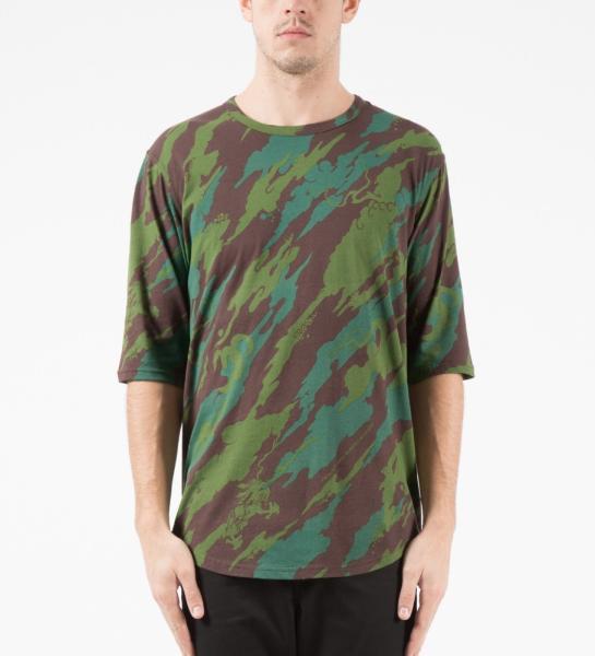 Camouflage Printed Dry Fit Sublimation Printing T Shirts Loose Fit Moisture