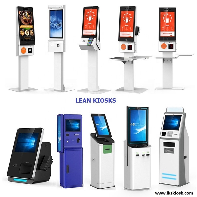 Customized 27inch Check In Kiosk Smart Hotel Self Service Terminal