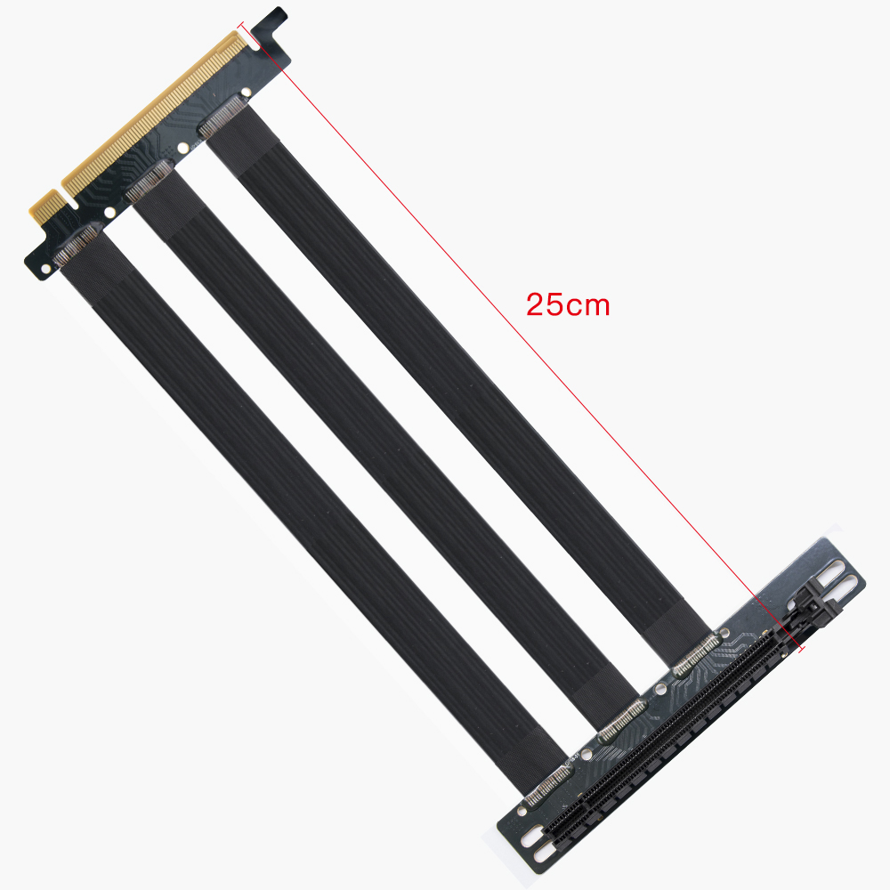 PCI-Express Riser Cable High Speed Extension Cable to Graphics Card Adapter 25cm PCIE 3.0 16X 90 270 Degrees