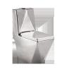 Buy cheap Middle East Style Sanitary Ware Floor Stand Golden Color Diamond Gold Wc Toilet Pedestal Basin Combination from wholesalers