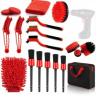 Buy cheap 19Pcs Car Detailing Brush Set PP For Cleaning Car Interior Exterior from wholesalers