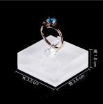 Square Shaped Acrylic Plastic Display Risers Eco Friendly Materials ISO9001