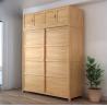 Buy cheap Custom Simple Modern Solid Wood Wardrobe Home Bedroom Wardrobe from wholesalers