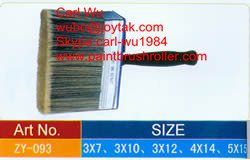Natural bristle Chinese bristle synthetic mix shed fence ceiling wall paint brush wood plastic handle 5 inch WB-021