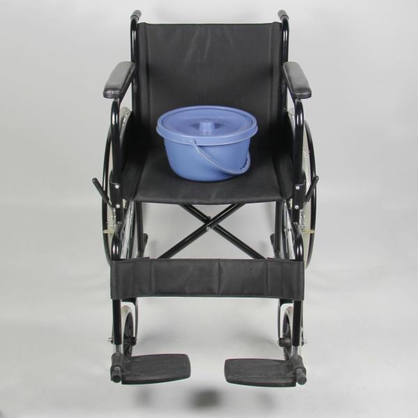 Buy cheap Barebone Folding Steel Wheelchair Solid Castor Easy Assemble from wholesalers