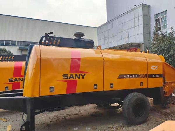 Buy cheap 2nd Hand Concrete Trailer Pump 180KW Power 2200rpm Rotary Speed from wholesalers