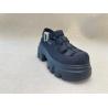 Buy cheap Genuine Leather Womens Black Platform Sandals Heightening from wholesalers