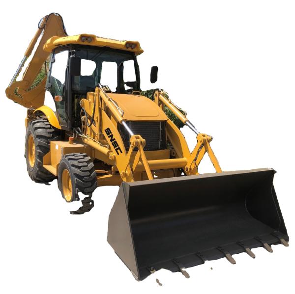 Buy cheap 388H Four Wheel Steering Backhoe Loader Xinchai Engine Gearbox Bearing Long Lifetime from wholesalers